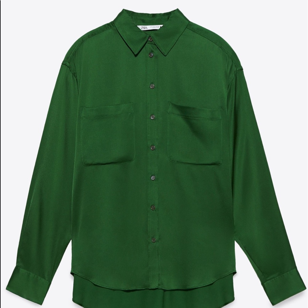 Zara Satin Effect Shirt